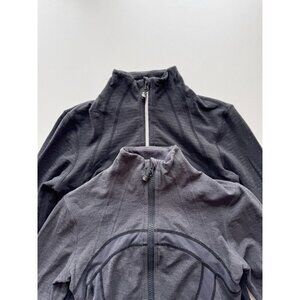 Lot of 2 LULULEMON Size 6 Heather Black Grey Define Luon Slim Fit Jackets